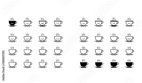 Minimal Java Icon Collection in Filled Outline Line and Stroke Vector Styles