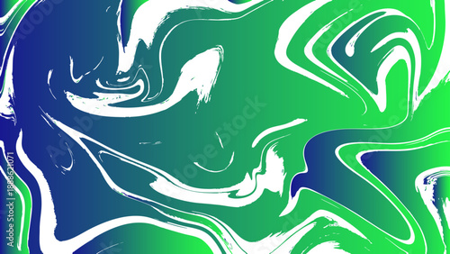 Vector Fluid Chroma Symphony abstract, marbled composition, where vibrant hues of blue and green meld and swirl in a mesmerizing dance of color and form. A visual poem to creativity and innovation.