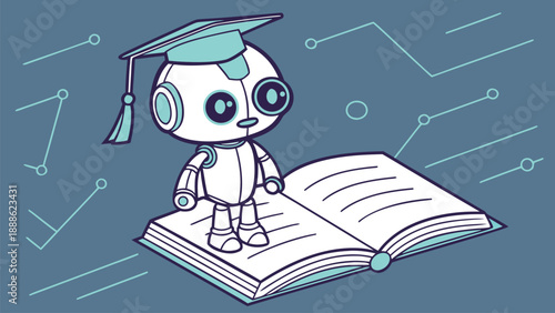 Little Robot Scholar Learning from an Open Book