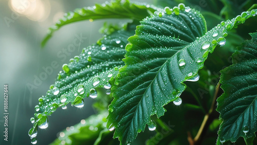 Macro Magic: Illustrating the Hidden World of Dew and Leaves