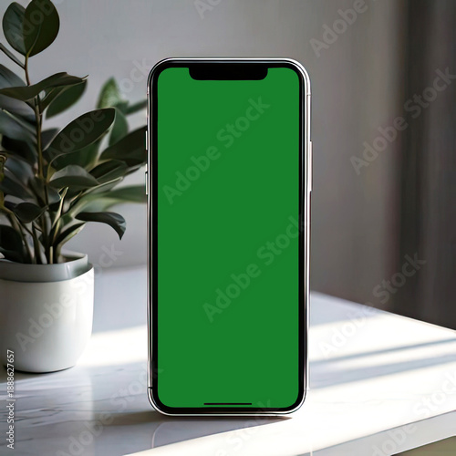 Illustration of a Minimalistic Elegant Smartphone Mockup