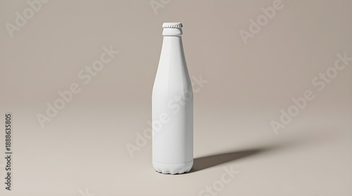 Beverage Bottle Mockup — Neutral Studio Background