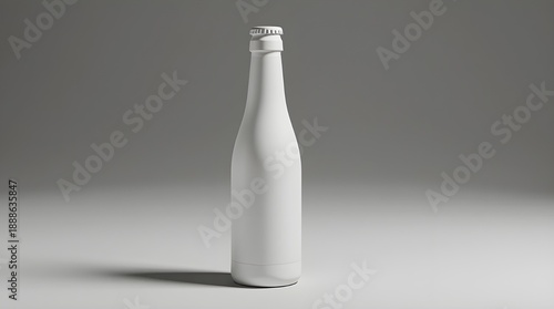 Beverage Bottle Mockup — Neutral Studio Background