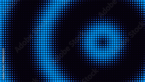 Abstract Square Matrix Halftone Geometric Vector Background