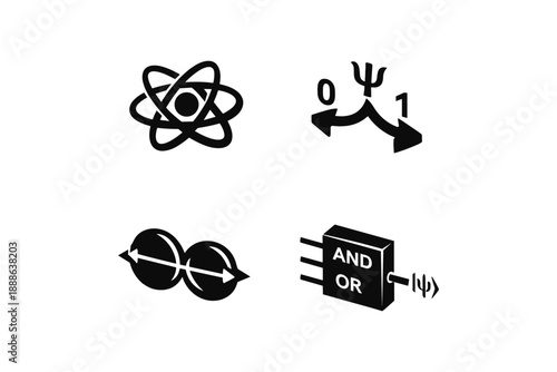 Quantum Computing Icons