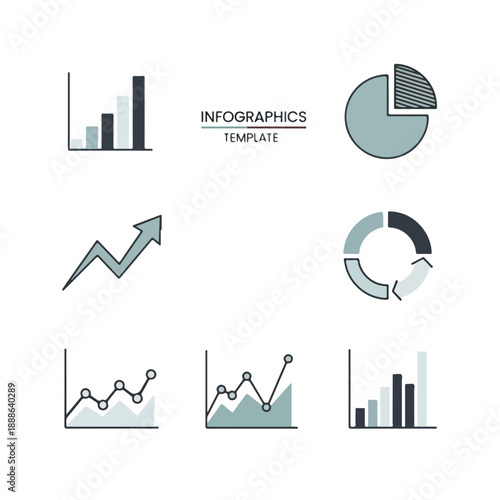 Business Analytics and Data Visualization Icons