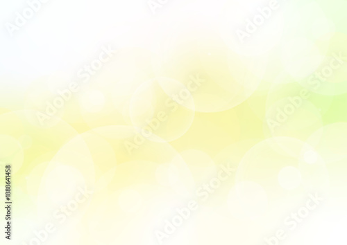 やさしい光の抽象背景｜淡いグリーンとイエローのベクター素材