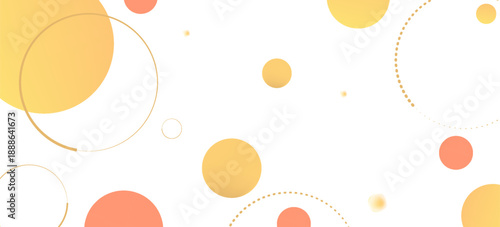 Banner background geometric orange and yellow gradations abstract memphis.vector eps 10