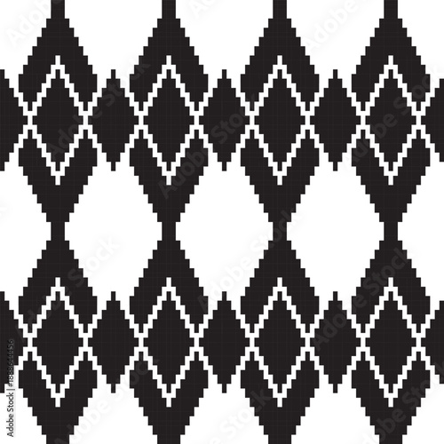 Argyle Knitting Seamless Pattern Design