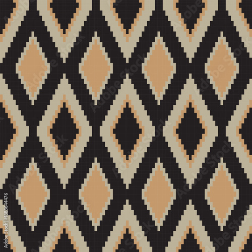 Argyle Knitting Seamless Pattern Design