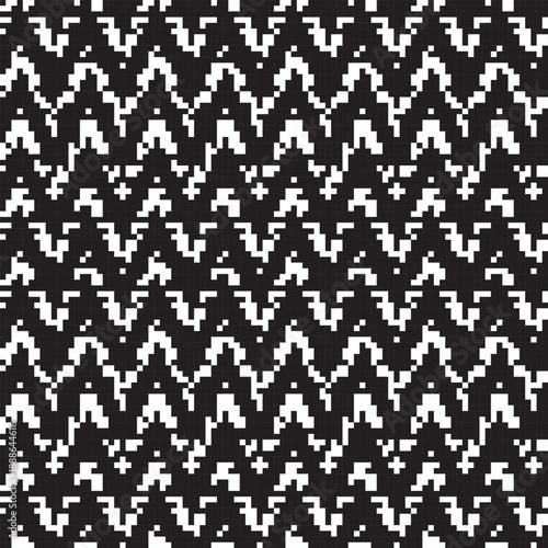 Chevron Knitting seamless pattern design