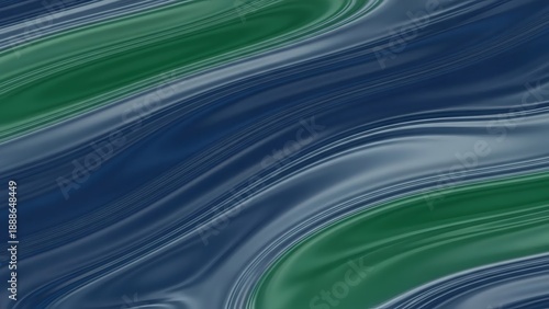 Abstract Blue Green Swirling Pattern Design.