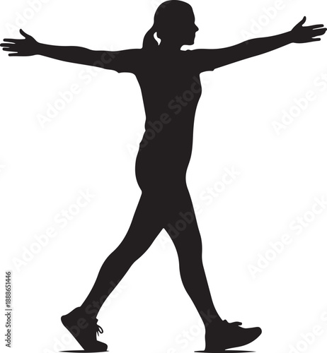 Walking People Silhouettes Collection