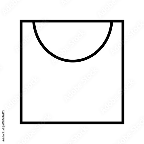 Laundry care symbol indicating drip dry or hang to dry, a common instruction for garment maintenance.