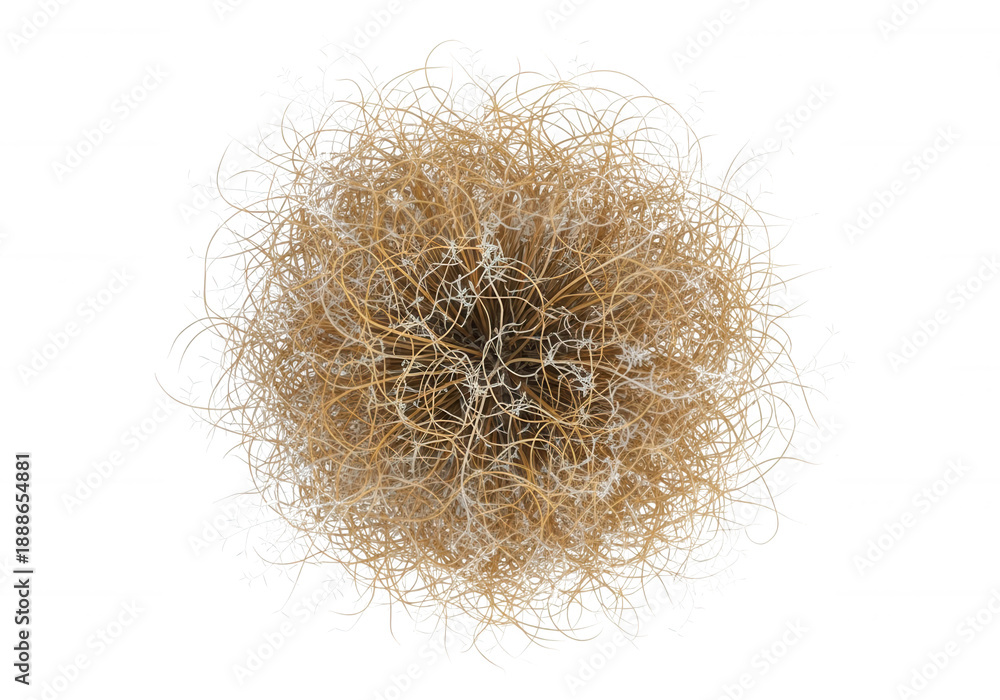 Fototapeta premium Loofah sponge isolated white isolated on a transparent background