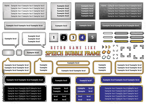 Game Like Speech Bubble & Pixel icons 10