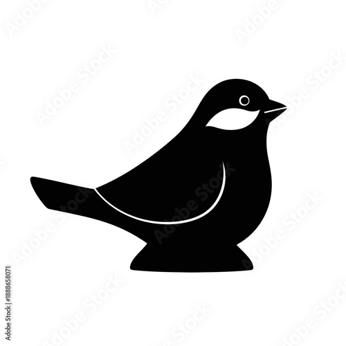 Creative Detailed Tabletop Bird Figurine Vector Illustration | Decorative Home Accent Artwork | Minimal Nature Sculpture Design