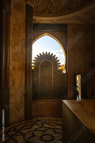 Tablou pe pânză The Hassan II Mosque is a mosque in Casablanca, Morocco