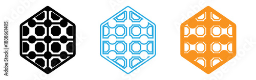 Geometric patterned diamond shapes