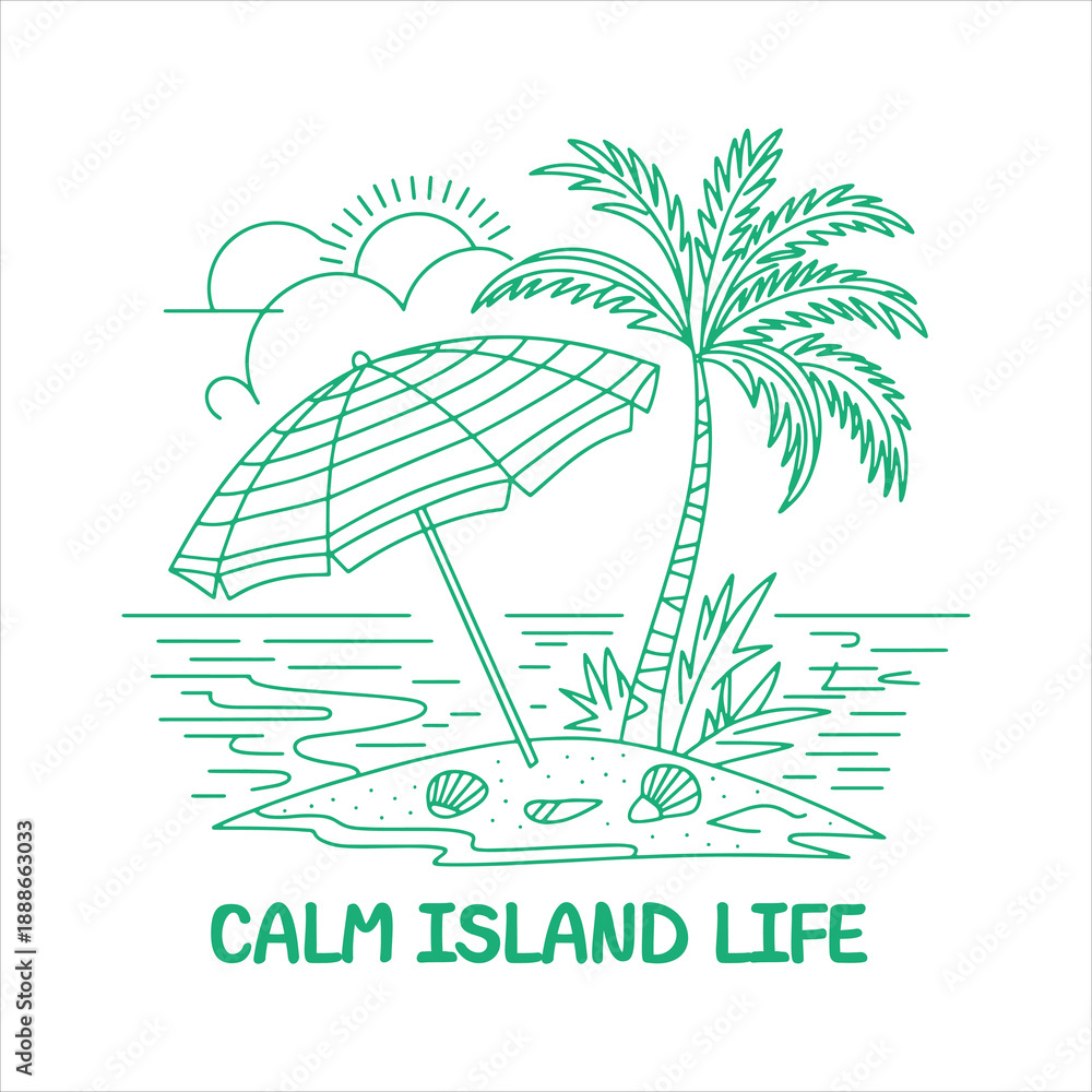 Fototapeta premium Calm island life