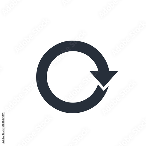 Circular Arrow Symbol Dismiss Icon