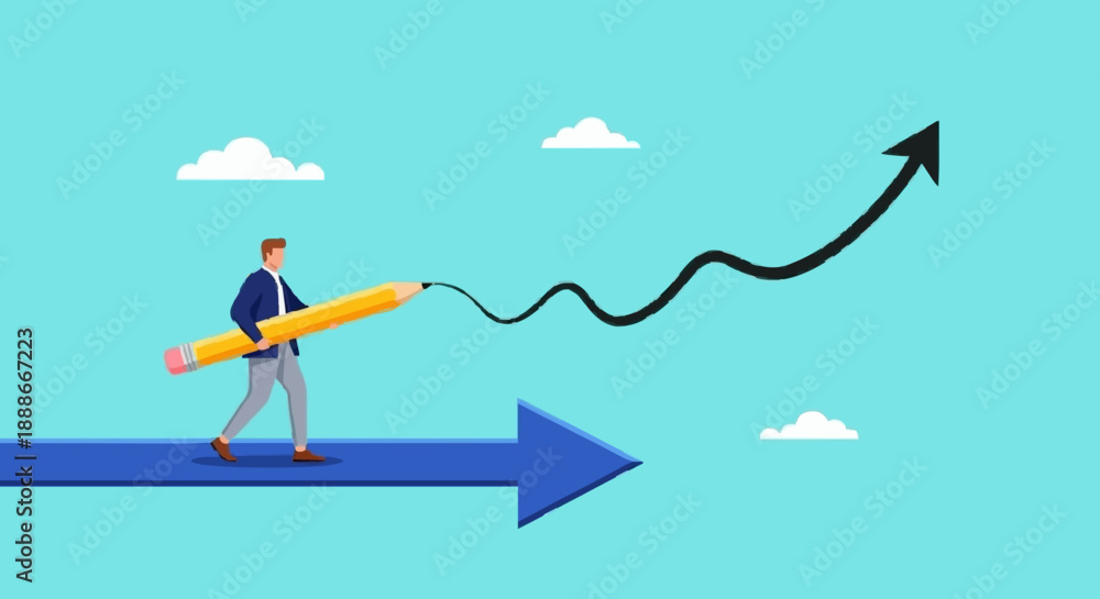 Fototapeta premium Business Growth and Success