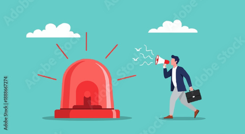 Warning Alert Business Concept
