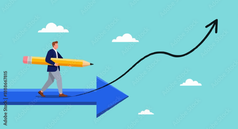 Fototapeta premium Business Growth and Success