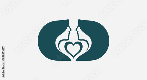 Minimalist line art illustration featuring trees, a cloud with the sun peeking out, and rolling hills, creating a serene and simple landscape design.