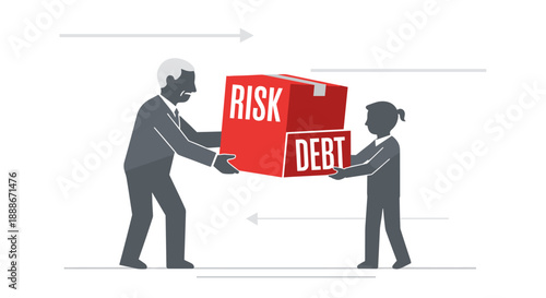 A line art illustration depicts a hand holding a growing plant, a watering can, and upward-pointing arrows symbolizing growth, investment, and development in a business or environmental context.