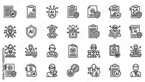 Business people icons with technology.