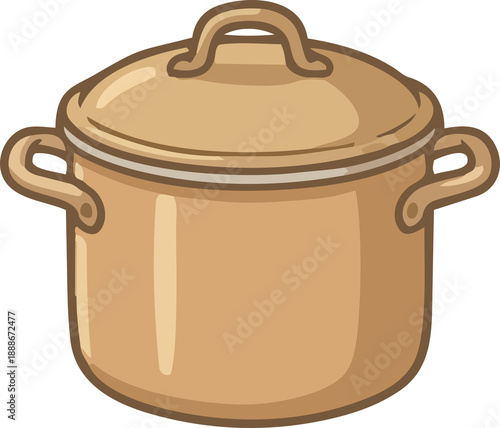 minimalist rustic pot with lid