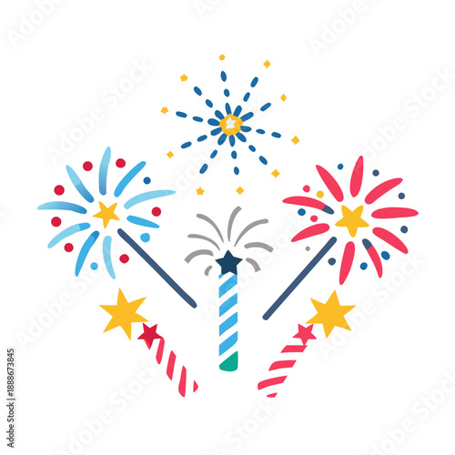 Dazzling golden fireworks explode brilliantly illuminating a glittering ground creating a celebratory festive atmosphere
