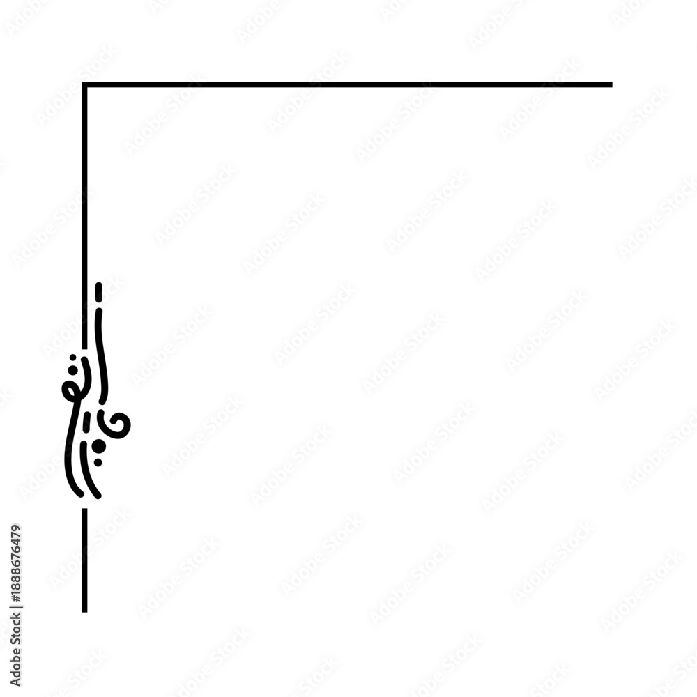 Obraz premium minimal corner edge