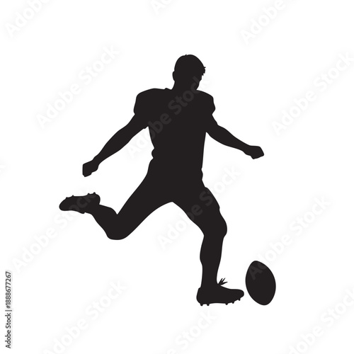 football player silhouette