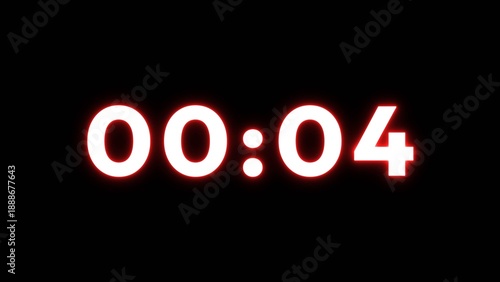Wallpaper Mural Countdown timer clock number illustration. Counter timer number. Neon timer clock countdown number. Torontodigital.ca