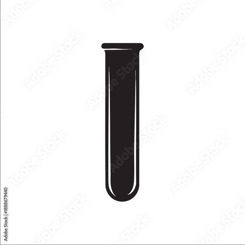 test tubes isolated on white background