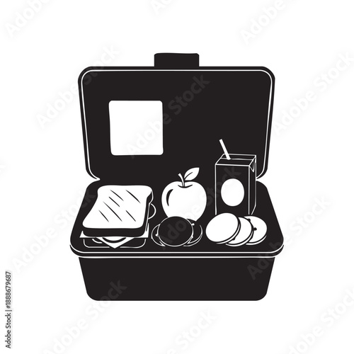 vector illustration of a black and white photo camera
