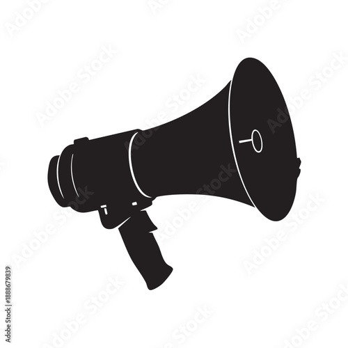 megaphone on white background