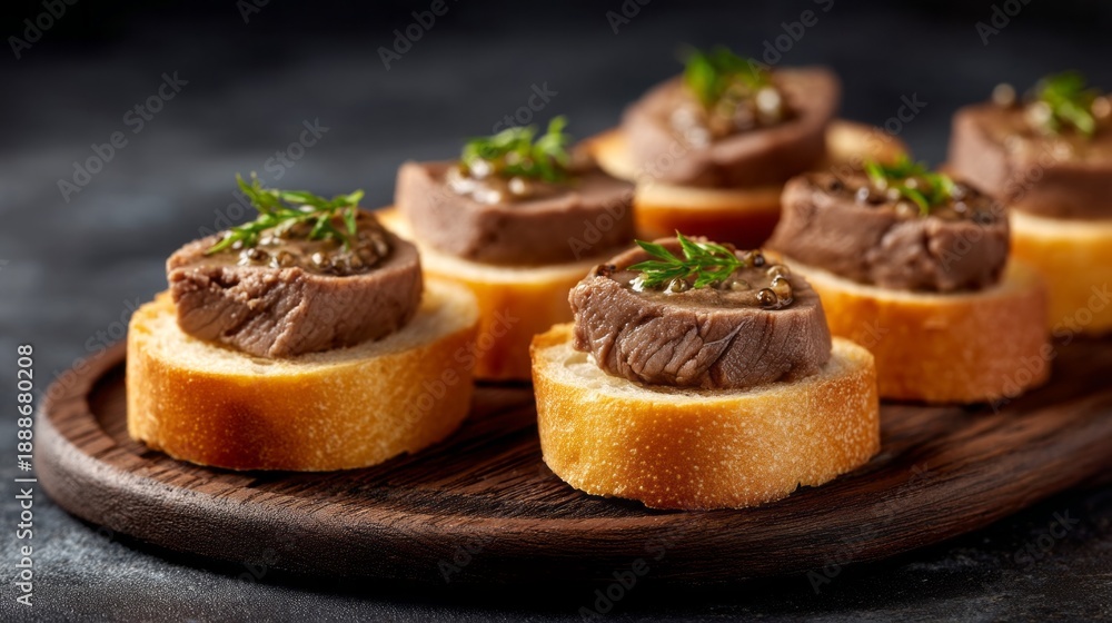 custom made wallpaper toronto digitalA plate of meat and bread with a wood board underneath