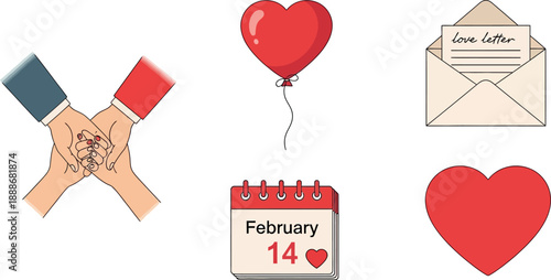 People celebrate love on February 14 with hearts and letters