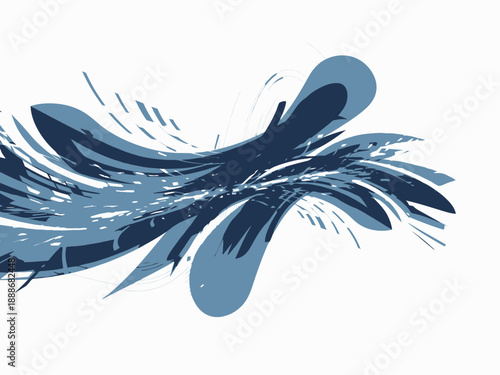 Abstract ImageFX Illustration Featuring Dynamic Shapes and Fluid Motion via RJ ImageFX Auto