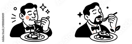 Delightful dining experience with gourmet dishes and elegant setting