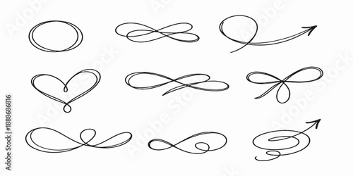 A set of vector heart icons styled as fashionable black metal eyeglasses frames with optical lenses isolated for vision and reading accessory design