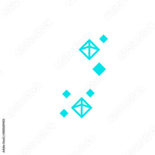 diamond line ornament