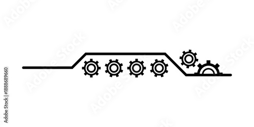 gear divider line