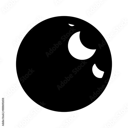 Complete White Background displaying the color black entirely