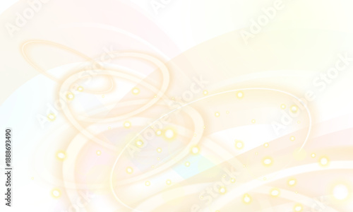 光の輪が連なっている背景透過イラスト