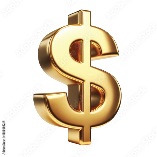 3d dollar sign