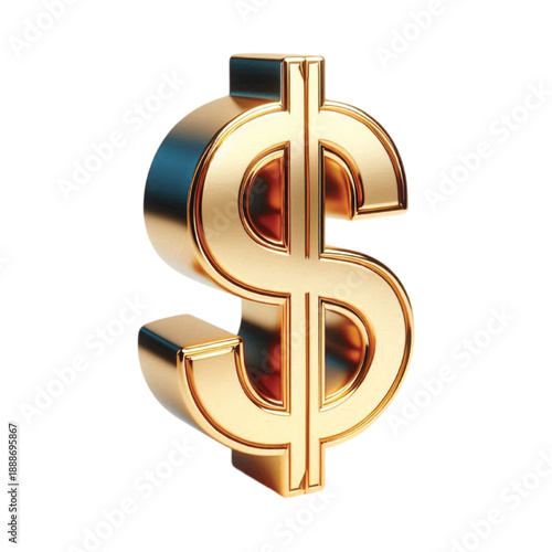 3d dollar sign